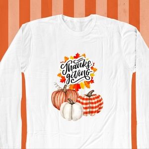 Happy Thanksgiving! Long Sleeve Unisex Tee